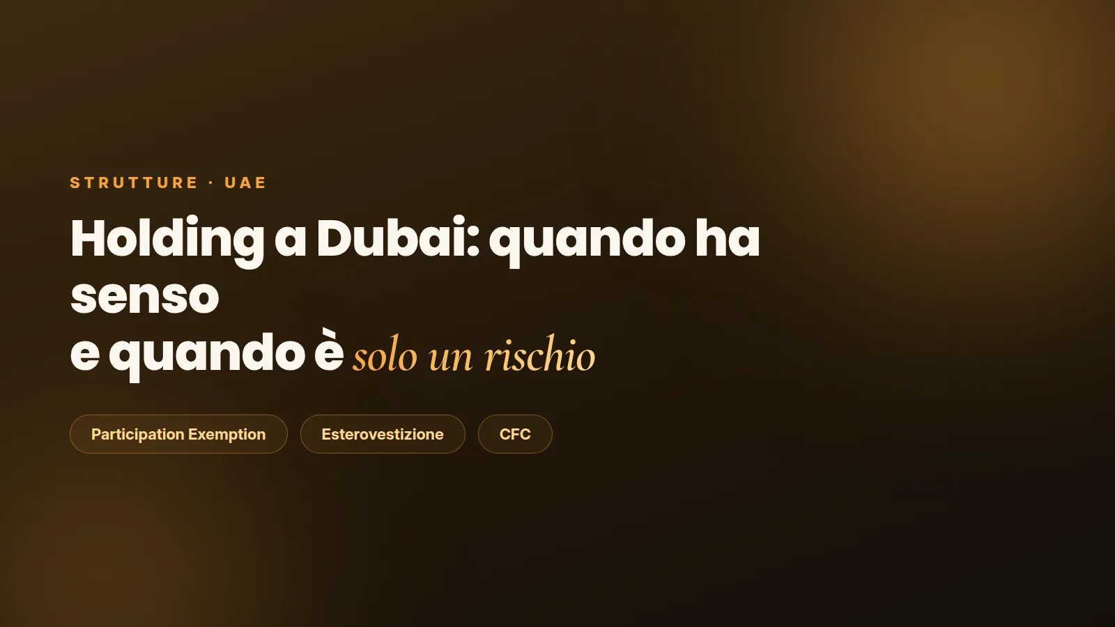 Holding a Dubai